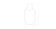 Load image into Gallery viewer, 3/8" AR500 / AR550 8X16 IPSC (SINGLE HOLE)