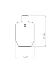 3/8" AR500 / AR550 MINI IPSC (SINGLE HOLE)